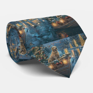 Labrador kerstvakantie stropdas