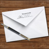 Labrador kijken naar uw retouradres  zelfinktende stempel