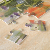 Labrador kleurrijke waterverf kunstwerk legpuzzel (Zijkant)