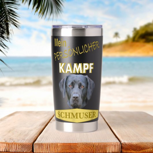 Labrador Labrador Dog Labrador Geïsoleerde Drinkbeker (Strand (Gedraaid) )