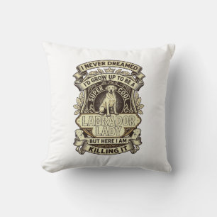 Labrador Lady Dog Crown Schild_1 Kussen