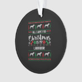 Labrador Laid Christmas Sweat Labrador Holiday S (devant)