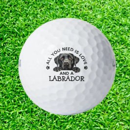 Labrador-Lievende Golfer Golfballen