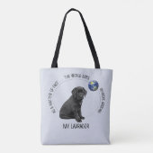 Labrador Lover Black Lab Cute Puppy Labrador Draagtas (Achterkant)
