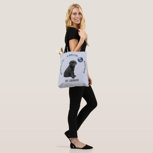 Labrador Lover Black Lab Cute Puppy Labrador Draagtas (Op model)