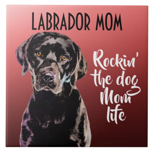 Labrador Ma Ceramic Tile Tegeltje (Voorkant)