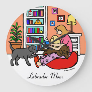 Labrador mama Reading Grote Klok