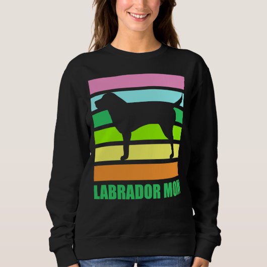 Labrador mama Retro Trui (Voorkant)