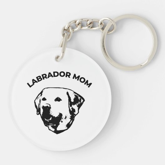 Labrador mama sleutelhanger (Achterkant)