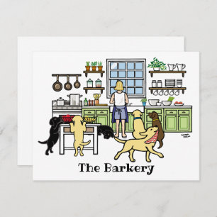 Labrador Mam's Kitchen Blonde Kaart