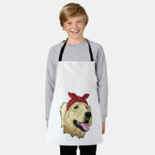 Labrador met Bandana Schort (Gedragen)