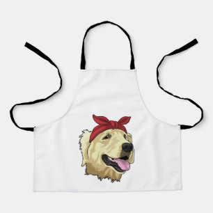 Labrador met Bandana Schort
