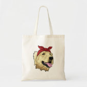 Labrador met Bandana Tote Bag (Voorkant)