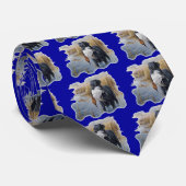 Labrador met Duck-Duck Hunting Stropdas (Opgerold)