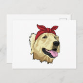 Labrador met halsdoek briefkaart (Voorkant / Achterkant)