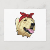 Labrador met halsdoek briefkaart (Voorkant)