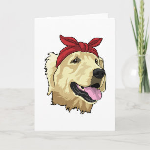 Labrador met halsdoek kaart