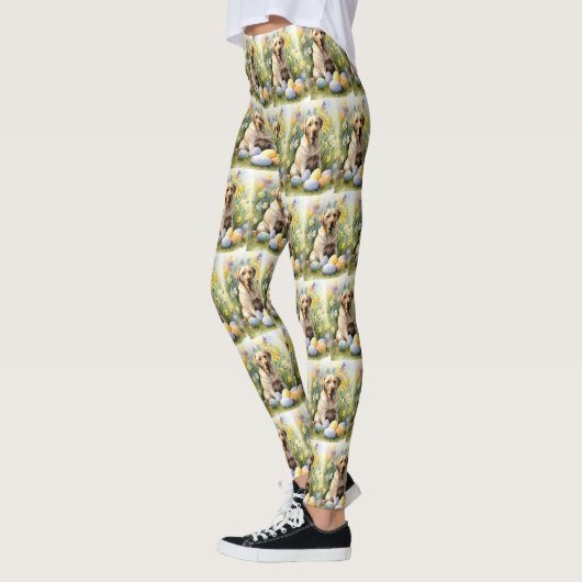 Labrador met paaseieren leggings (Links)