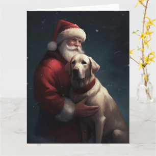 Labrador met Sinterklaas Feestelijke Kerstmis Kaart