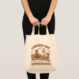 Labrador Moeder Mijn Baas Heeft Poten Tote Bag