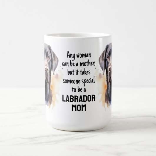Labrador Moeder - Zwart Lab Hondenliefhebber - Moe Koffiemok (Center)