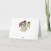 Labrador Mom Relaxant avec sa carte pour enfants (Dos)