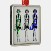 Labrador Monroe - stijl Metalen Ornament (Rechts)