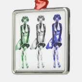 Labrador Monroe - stijl Metalen Ornament (Links)