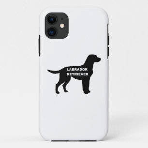 Labrador naam Silhouette iPhone 11 Hoesje
