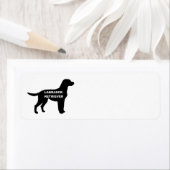 Labrador naam Silhouette Etiket (Insitu)