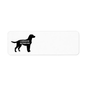 Labrador naam Silhouette Etiket