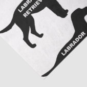Labrador naam Silhouette Tissuepapier (Detail)