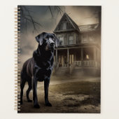 Labrador noir Halloween Épouvantable (Devant)
