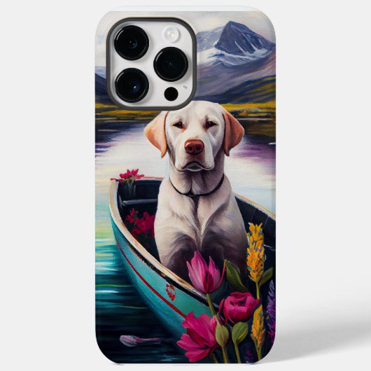 Labrador op een peddel: een Schilderachtig avontuu Case-Mate iPhone Case (Achterkant)