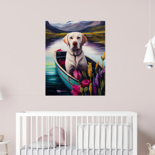 Labrador op een peddel: een Schilderachtig avontuu Poster