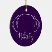 Labrador Ornament (Om Logo) (Rechts)