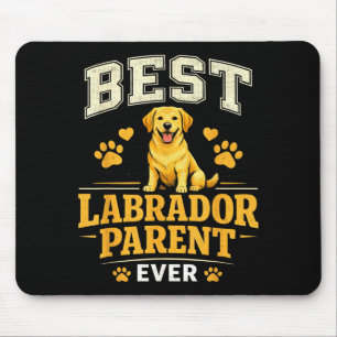 Labrador-ouder grappig trotse lab-moeder-vader-cit muismat
