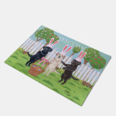 Labrador PaasBunnies! Deurmat (Schuin)