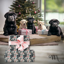 Labrador Puppies in 3 kleuren Sm Cadeaupapier