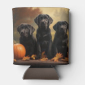 Labrador Puppy Herfst Delight Pompoen Blikjeskoeler (Achterkant)