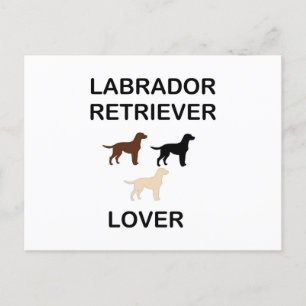 labrador recovery lover van alle kleuren silhouett feestdagenkaart