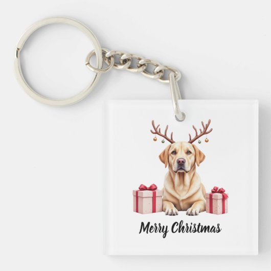 Labrador Reindeer Sleutelhanger (voorkant)