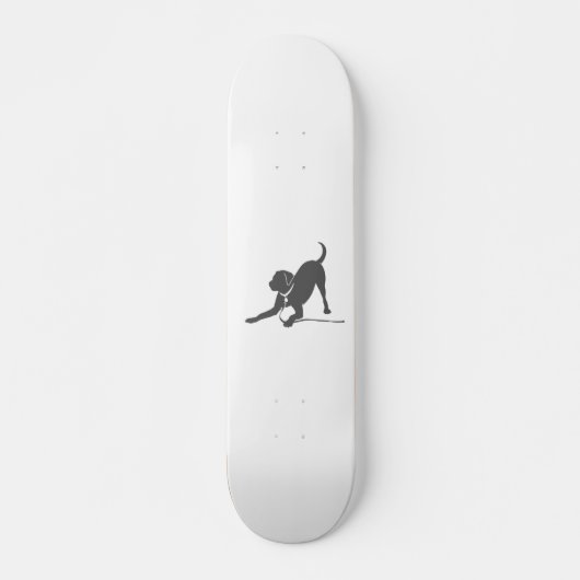 labrador rekalimetsilhouet skateboard (Voorkant)