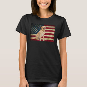 Labrador rekever American Flag labra hond Animal T-shirt