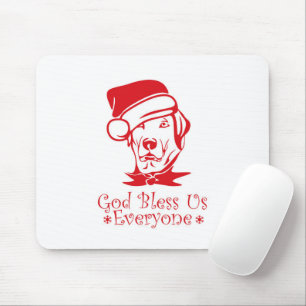 Labrador rekhondehond met Santa Claus pet Muismat