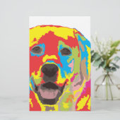labrador rekner briefpapier (Staand voorkant)