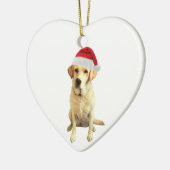 labrador rekner keramisch ornament (Links)