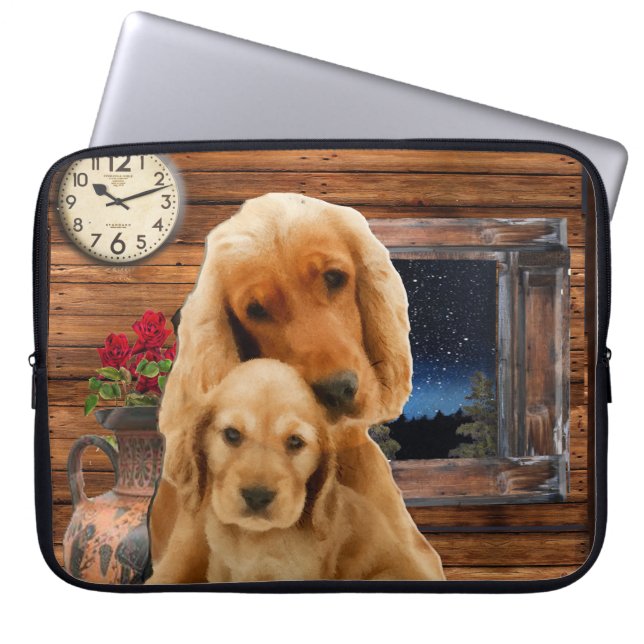 labrador rekner laptop sleeve (Voorkant)