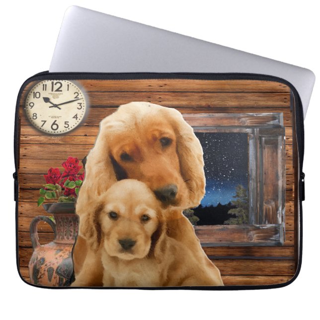 labrador rekner laptop sleeve (Voorkant)