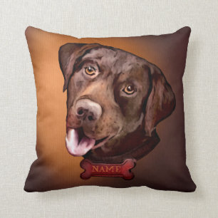 Labrador rekwalshond - bruine  kussens